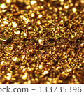 Abstract gold flakes texture: Digital art macro background for premium projects 133735396