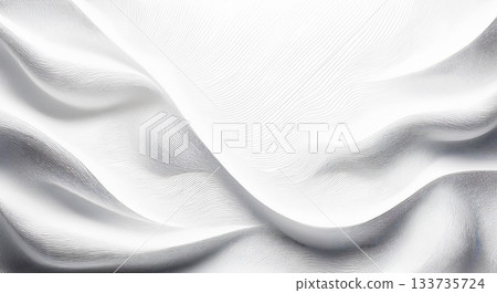 Abstract White Fabric Waves Abstract White Fabric Waves 133735724