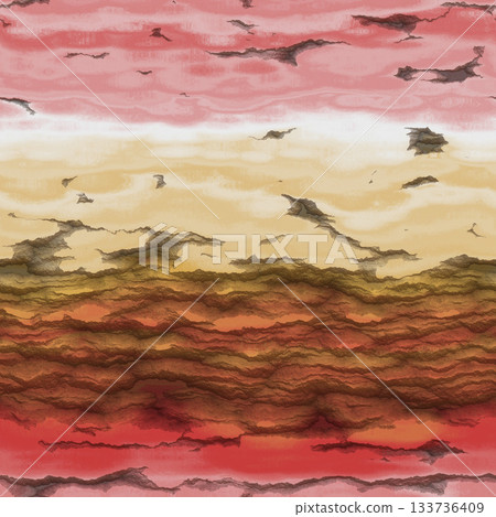 Abstract stone pattern allover watercolor texture. Grunge filter. 133736409