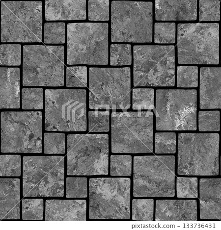 Texture of stone tiles. Grunge filter. High resolution photo filter. 133736431