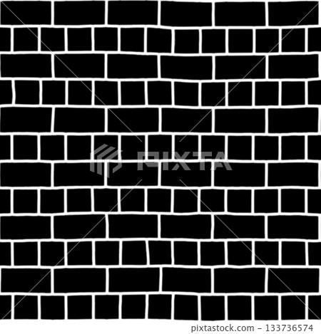 Brick background. Grunge filter. Monochrome particles abstract for wallpaper or background copy mask for photo editor. Brick background. Grunge filter. Monochrome particles abstract for wallpaper or background copy mask for photo editor. 133736574