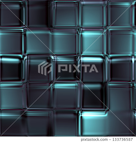 Pattern of glass block wall. Glass wall with abstract layer effect. Pattern of glass block wall. Glass wall with abstract layer effect. 133736587