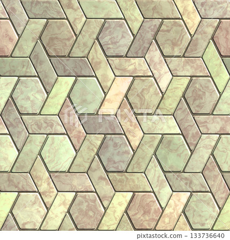 Texture of marble tiles. Marble floor with abstract layer effect. 133736640