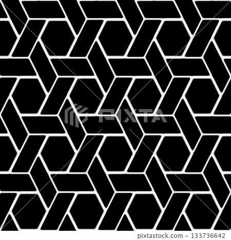 Texture of marble tiles. Marble floor with abstract layer effect. 133736642