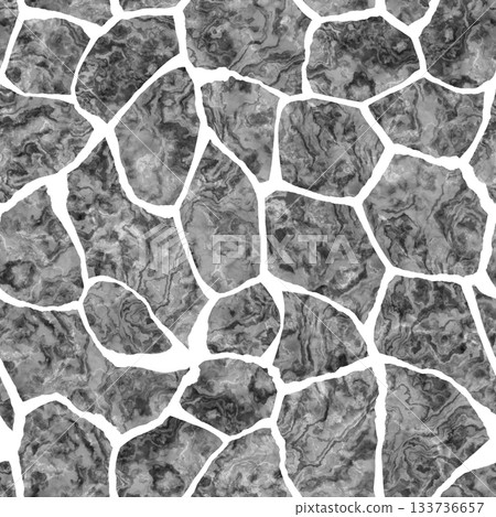 Texture of marble tiles. Marble floor with abstract layer effect. 133736657