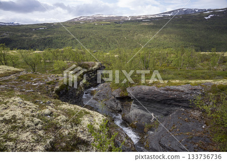 Exploring River Blesebekken in Dovrefjell Sunndalsfjella National Park showcases stunning nature and serene landscapes 133736736
