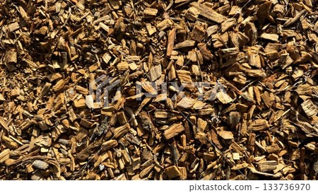 Wood Chip Mulch Texture For Garden Landscaping, Natural Ground Cover, And Rustic Yard Decor Wood Chip Mulch Texture For Garden Landscaping, Natural Ground Cover, And Rustic Yard Decor 133736970
