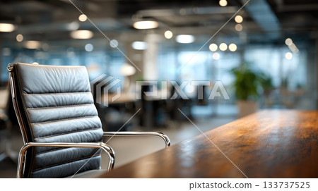 Modern Executive Office Chair in Contemporary Open-Space Workplace 133737525