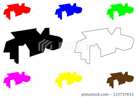 Suleja city (Federal Republic of Nigeria, Niger State) map vector illustration, scribble sketch Suleja map Suleja city (Federal Republic of Nigeria, Niger State) map vector illustration, scribble sketch Suleja map 133737653