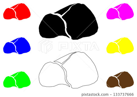 Kanggye city (North Korea, Democratic People's Republic of Korea, DPRK, Chagang Province) map vector illustration, scribble sketch Kanggye map 133737666