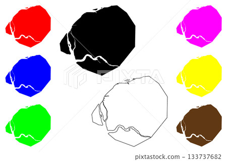 Sinuiju city (North Korea, Democratic People's Republic of Korea, DPRK, North Pyongan Province) map vector illustration, scribble sketch Sinuiju map Sinuiju city (North Korea, Democratic People's Republic of Korea, DPRK, North Pyongan Province) map vector illustration, scribble sketch Sinuiju map 133737682