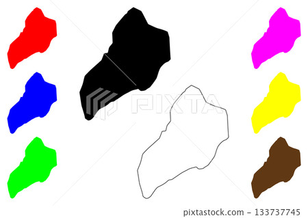 Abbottabad city (Islamic Republic of Pakistan) map vector illustration, scribble sketch Abbottabad map 133737745