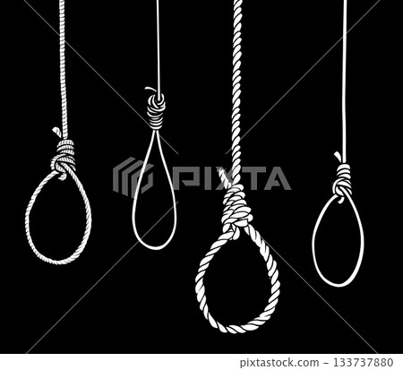 Multiple hanging nooses 133737880