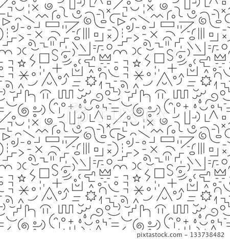 Faces of people creative abstract style seamless pattern , funny education line sign and symbol Faces of people creative abstract style seamless pattern , funny education line sign and symbol 133738482