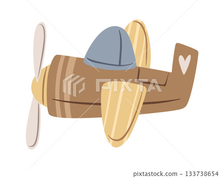 Airplane retro air transport mode 133738654