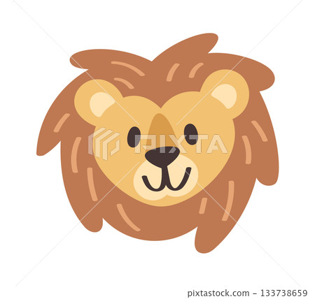 Lion avatar animal friendly expression Lion avatar animal friendly expression 133738659