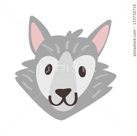 Wild wolf forest animal head Wild wolf forest animal head 133738719