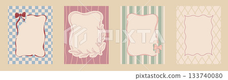 Whimsical bachelorette menu frames for a coquette celebration Whimsical bachelorette menu frames for a coquette celebration 133740080