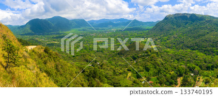 Panoramic view at El Valle in the crater of an extinct volcano, Panama 133740195