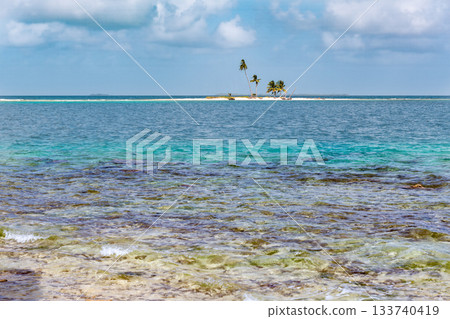 San Blas island at politically autonomous Guna territory in Panama. San Blas island at politically autonomous Guna territory in Panama. 133740419