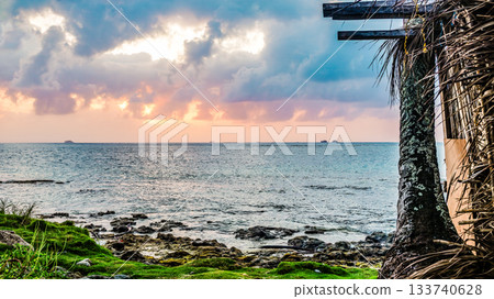 Sunset on San Blas Island Sunset on San Blas Island 133740628