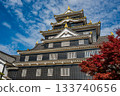 Okayama Castle's outer walls are covered with black clapboards, and it is also known as the Crow Castle. 133740656