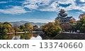 Okayama Castle's outer walls are covered with black clapboards, and it is also known as the Crow Castle. 133740660
