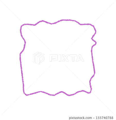 Wavy crayon outline rectangle forms a pastel text box with fluid sketch border on a white background. Hand drawn frame and border create fluid graphic textbox style for creative template or modern Wavy crayon outline rectangle forms a pastel text box with fluid sketch border on a white background. Hand drawn frame and border create fluid graphic textbox style for creative template or modern 133740788