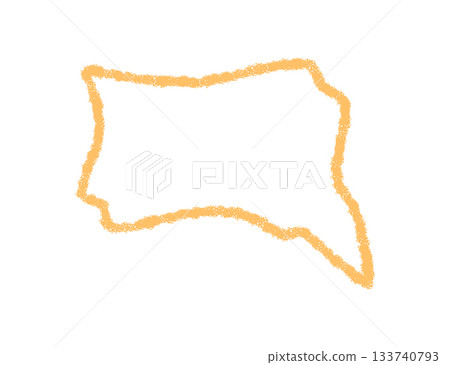 Handdrawn squiggle speech bubble sketch in crayon style with rounded contour. Scribble and sketch form merge for playful chat icon, bold communication bubble and creative graphic element for modern 133740793