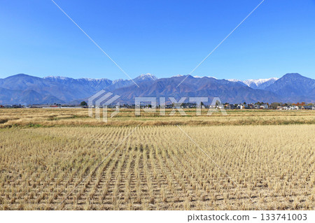 Azumino and the Northern Alps in early winter Azumino and the Northern Alps in early winter 133741003