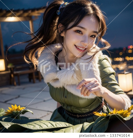 向日葵的黃昏，微笑！ ！ 133741014