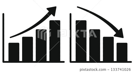 Rise and fall graph Rise and fall graph 133741026