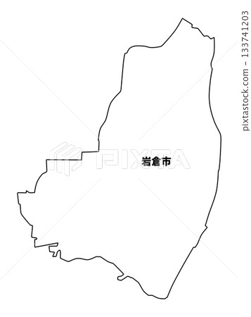 Shape of Iwakura City, Aichi Prefecture Shape of Iwakura City, Aichi Prefecture 133741203