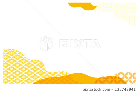 Japanese-style warm background decoration material Japanese-style warm background decoration material 133742941