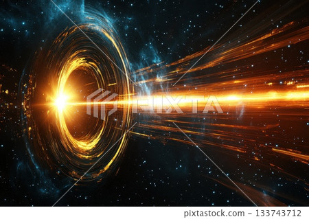 Majestic Cosmic Spiral Background Featuring Bright Galactic Light Majestic Cosmic Spiral Background Featuring Bright Galactic Light 133743712