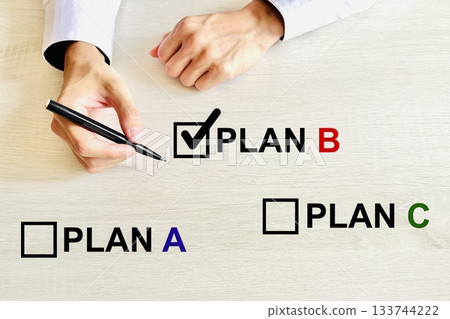 People choosing business plans 133744222