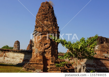 Thailand Ayutthaya Ayutthaya Historical Park Wat Mahathat Pagoda 133744435