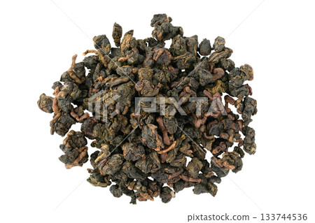 透明背景上的凍頂烏龍茶葉(png) 透明背景上的凍頂烏龍茶葉(png) 133744536