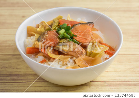 味噌烤鮭魚飯 味噌烤鮭魚飯 133744595