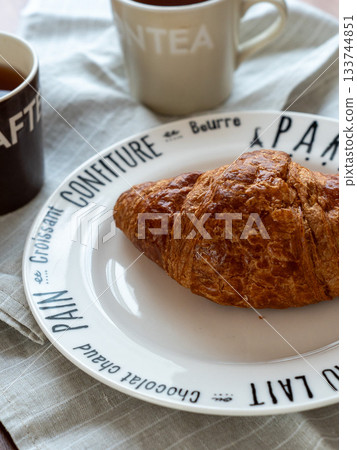 Croissants and coffee Croissants and coffee 133744851