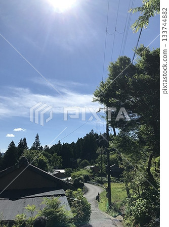 Scenery of the Kumano Kodo trail in Wakayama Prefecture Scenery of the Kumano Kodo trail in Wakayama Prefecture 133744882