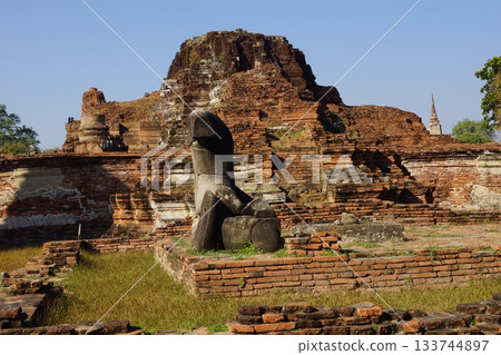 Thailand Ayutthaya Ayutthaya Historical Park Ruins of Wat Mahathat Thailand Ayutthaya Ayutthaya Historical Park Ruins of Wat Mahathat 133744897