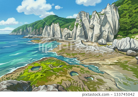 【青森縣下北半島彩村】鮁浦是大小奇岩怪石的天堂景觀 133745042