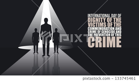 International Day of Genocide Victims Remembrance Poster design 133745461