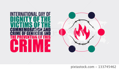 International Day of Genocide Victims Remembrance Poster design International Day of Genocide Victims Remembrance Poster design 133745462