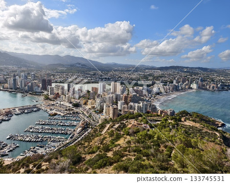 harbor skyline scene, yachts and cityscape view, busy harbor with yachts and city buildings harbor skyline scene, yachts and cityscape view, busy harbor with yachts and city buildings 133745531