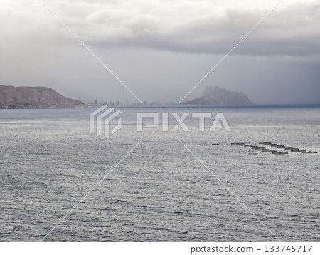 challenging coastline trekking along shores, durable hike along rugged sea shore trail for explorers 133745717