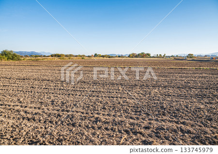 Rural scenery in Maruyamacho, Omihachiman City, Shiga Prefecture 133745979