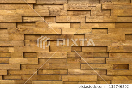 wooden wall background. brick shape texture wooden wall background. brick shape texture 133746292