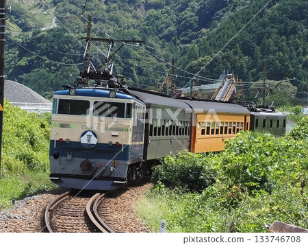 Oigawa Railway Express Kawakaze No. 2 Fuji Headmark Fukuyo Station - Owada Station Cut 4 133746708